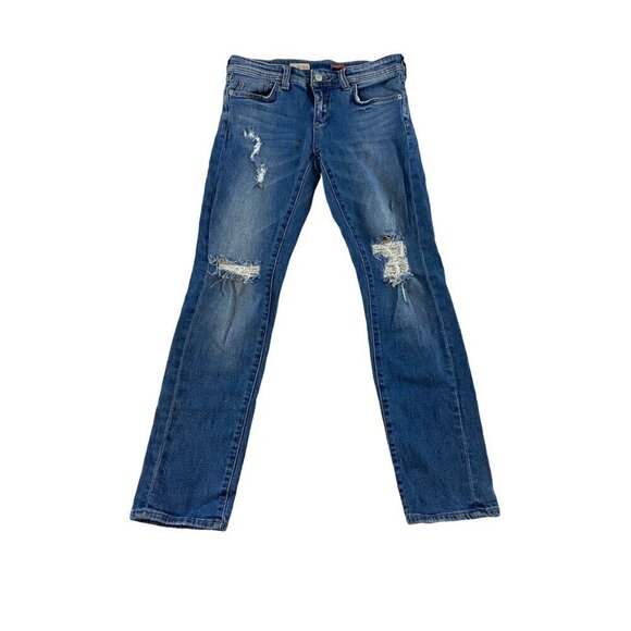 Pilcro And Letterpress Women's Slim Boyfriend Crop Jeans - 26 - Picture 1 of 12